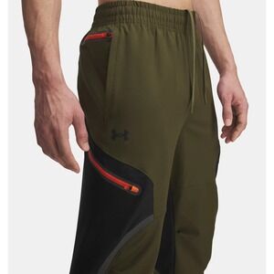 Under Armour Unstoppable Cargo Pants Joggers Mens XL Green Black 1390256-308 NWT